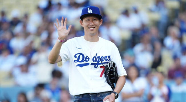 Son Heung-Min estuvo presente en el juego de los Dodgers vs. Reds. Son Heung-Min estuvo presente en el juego de los Dodgers vs. Reds.