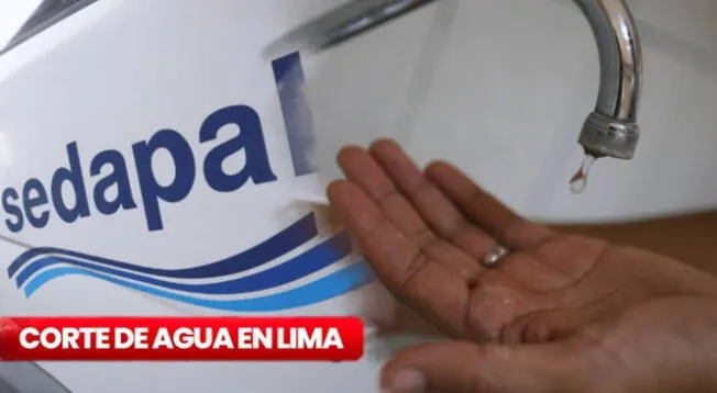 Corte de agua: este 1 de septiembre algunos distritos serán afectados