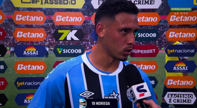 Erick Noriega y sus primeras palabras en el entretiempo del Flamengo vs Gremio Erick Noriega y sus primeras palabras en el entretiempo del Flamengo vs Gremio