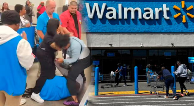 Pánico en Walmart: reportan violenta agresión de un grupo de mujeres contra empleada de tienda. Pánico en Walmart: reportan violenta agresión de un grupo de mujeres contra empleada de tienda.