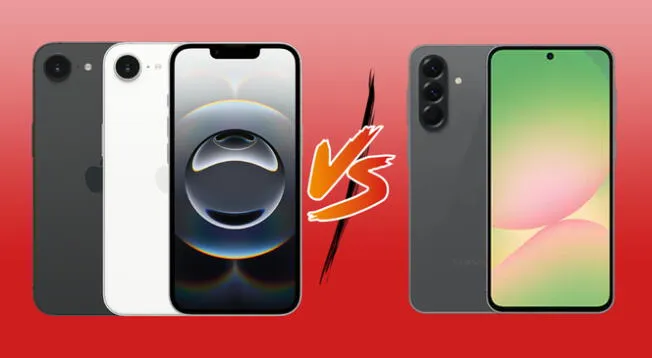 Comparativa entre el iPhone 16e vs Samsung A56 5G. Comparativa entre el iPhone 16e vs Samsung A56 5G.