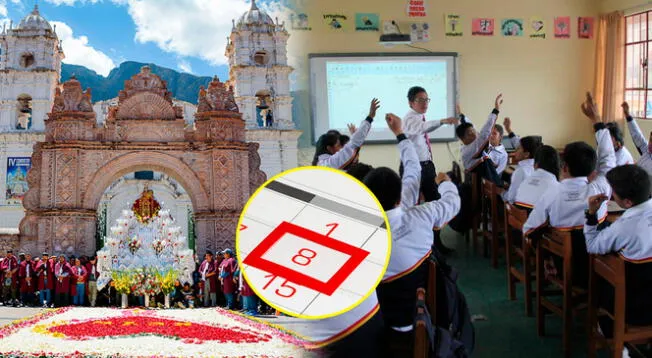 El lunes 8 de septiembre se suspenderán las clases escolares por importante celebración en Perú. El lunes 8 de septiembre se suspenderán las clases escolares por importante celebración en Perú.