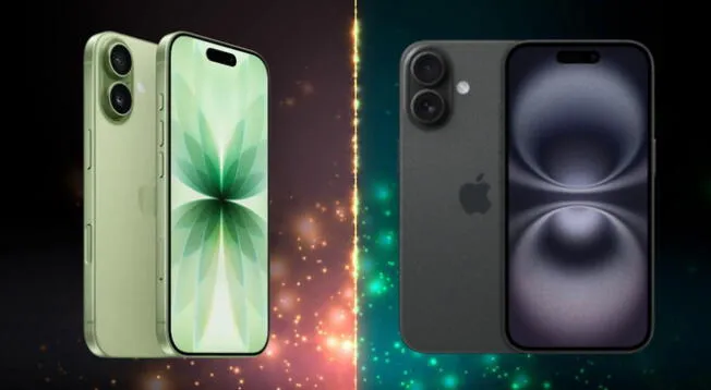 Comparación del iPhone 16 frente al iPhone 17.