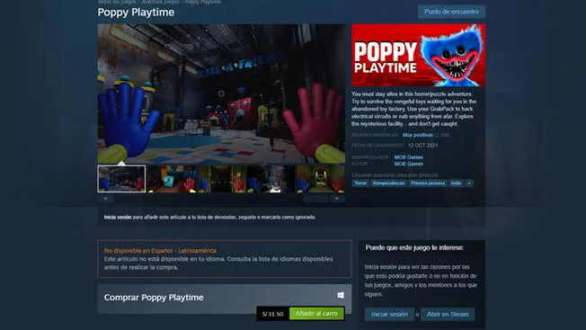 Poppy Playtime: cómo descargar gratis en PC para siempre