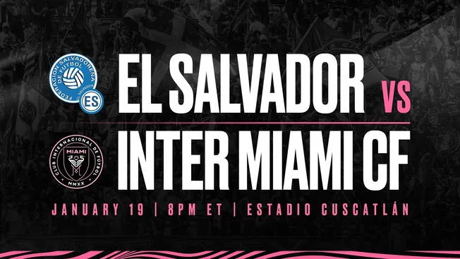 Inter Miami jugará ante El Salvador su primer partido del 2024. Foto: Inter Miami Inter Miami jugará ante El Salvador su primer partido del 2024. Foto: Inter Miami