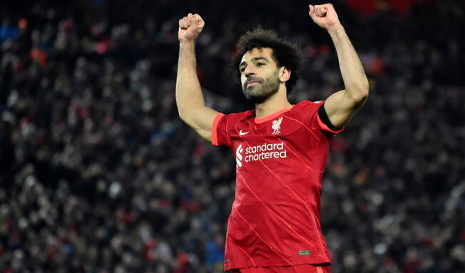 Mohamed Salah en el Liverpool 4-0 Manchester United   