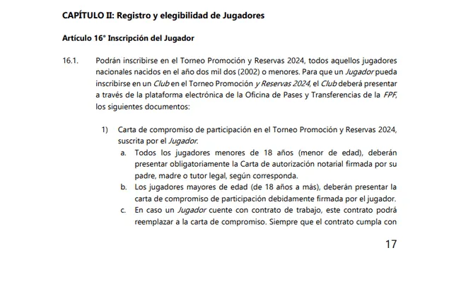 Celi está apto para participar en el Torneo de Reservas por haber nacido en el 2002. Foto: FPF   