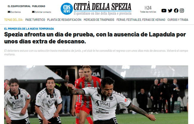 Fuente: Citta Della Spezia