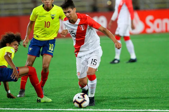 Burlamaqui con la Selección Peruana Sub 17 en el 2019. Foto: GLR.   