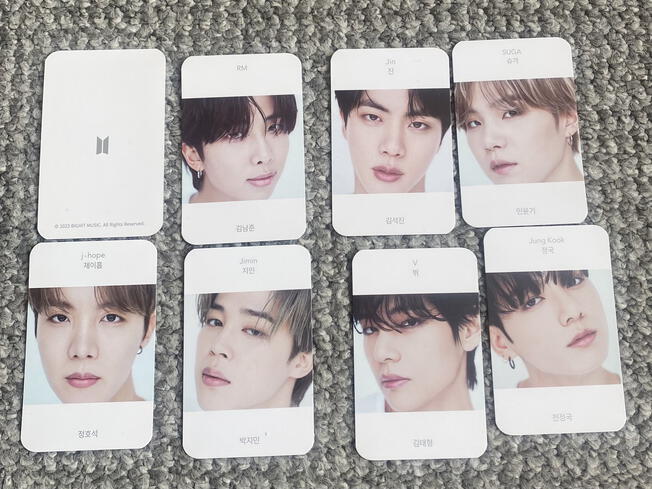  Photocards del libro "Beyond The Story". Foto: Fan Twitter.   