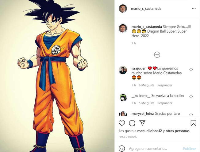 Mario Castañeda se emociona por la nueva película de Dragon Ball: 