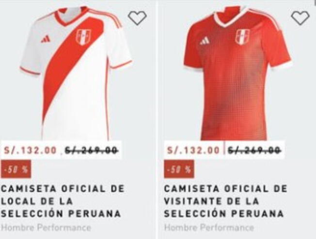 adidas Camiseta Deportiva Oficial Visitante Selección Peruana Futbol Hombre  2023 rojo