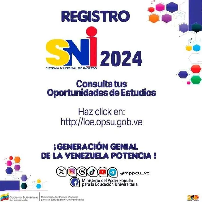 SNI Results OPSU 2024 VENEZUELA +OFFICIAL LINK Archyde