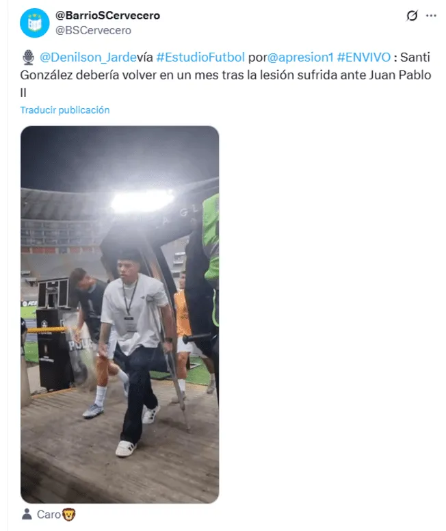 Santiago González volverá en un mes para vestir la camiseta de Sporting Cristal   