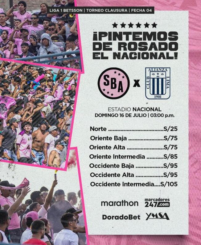Sport Boys dio a conocer el precio de las entradas para el partido contra Alianza Lima.   