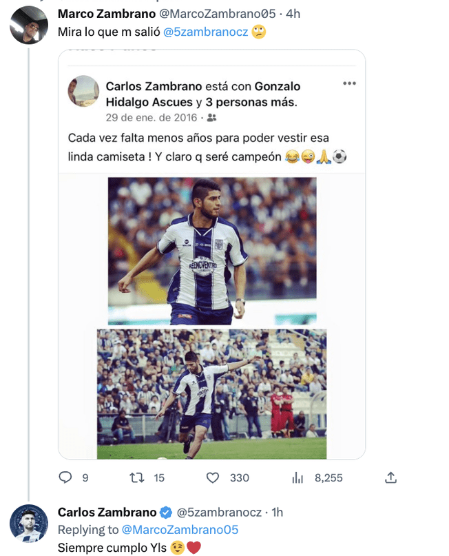 Zambrano llegó a un acuerdo de palabra con Alianza Lima, aseguran