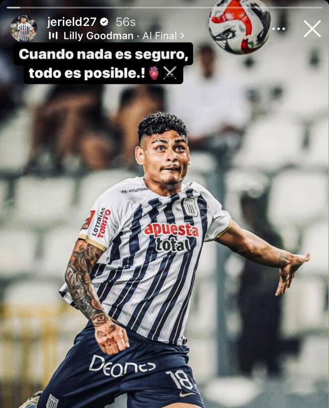 Jeriel De Santis tiene dos asistencias en el Torneo Apertura 2024/Foto: Instagram 