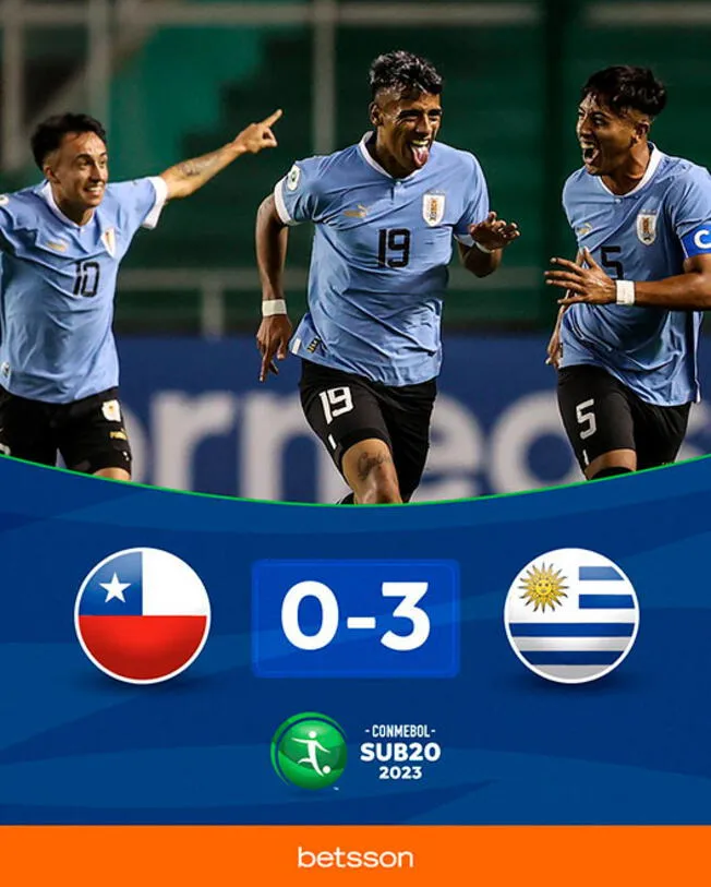 Uruguay debutó en el Sudamericano Sub 20 con victoria por 3-0 ante