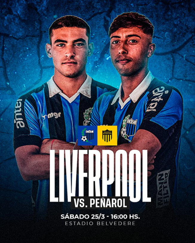 ⚽ Hoy, Sábado 9, a partir de las 16:00 hs. Peñarol vs. Liverpool