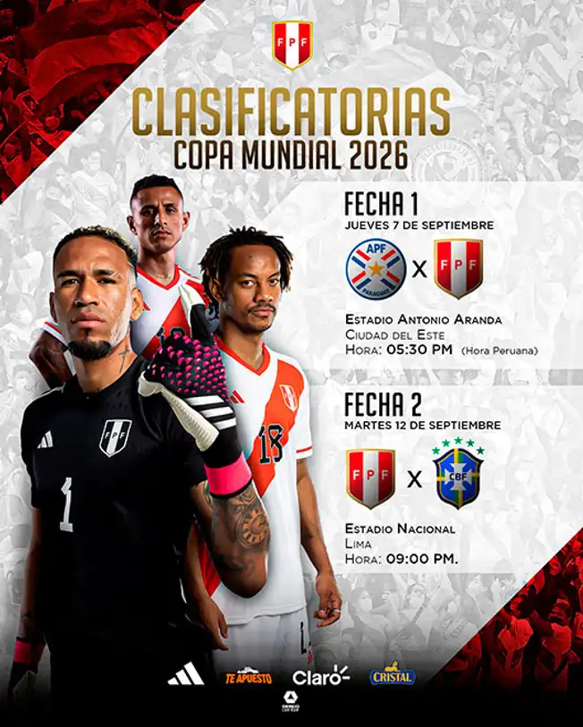 Selección peruana anuncia sus partidos de Eliminatorias.   