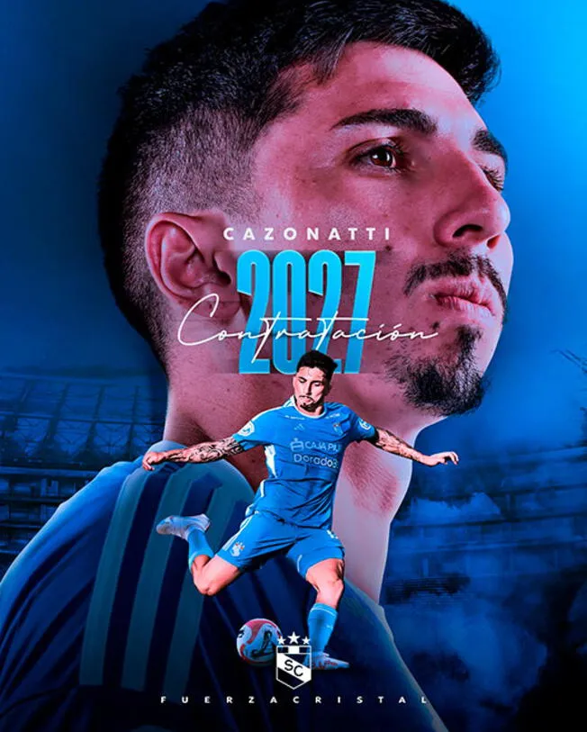 Gustavo Cazonatti se queda en Sporting Cristal hasta el 2027.   