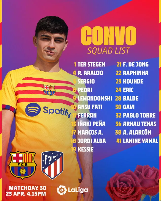 <strong>Barcelona: convocatoria</strong>   