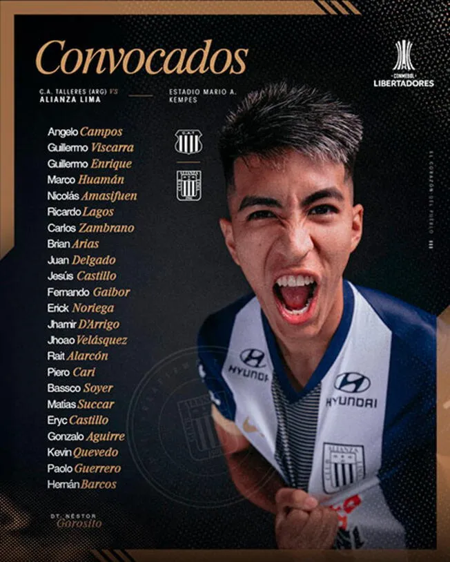 Convocados de Alianza Lima.   