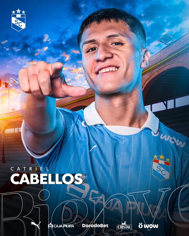 Catriel Cabellos es jugador de Sporting Cristal.   