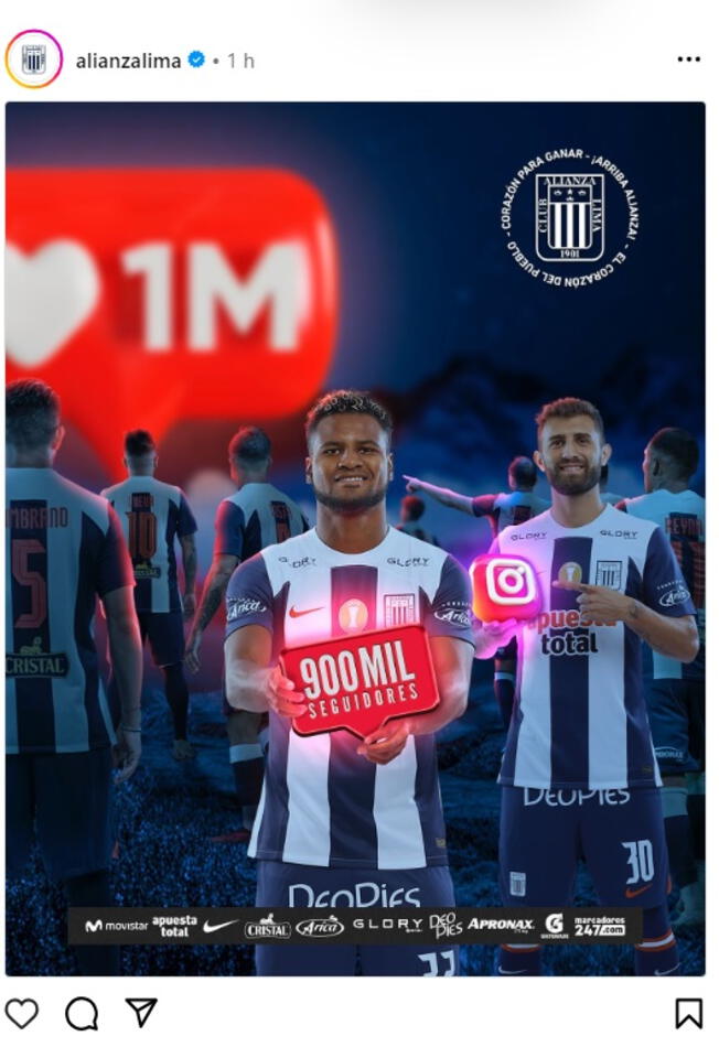 Alianza Lima: Instagram   