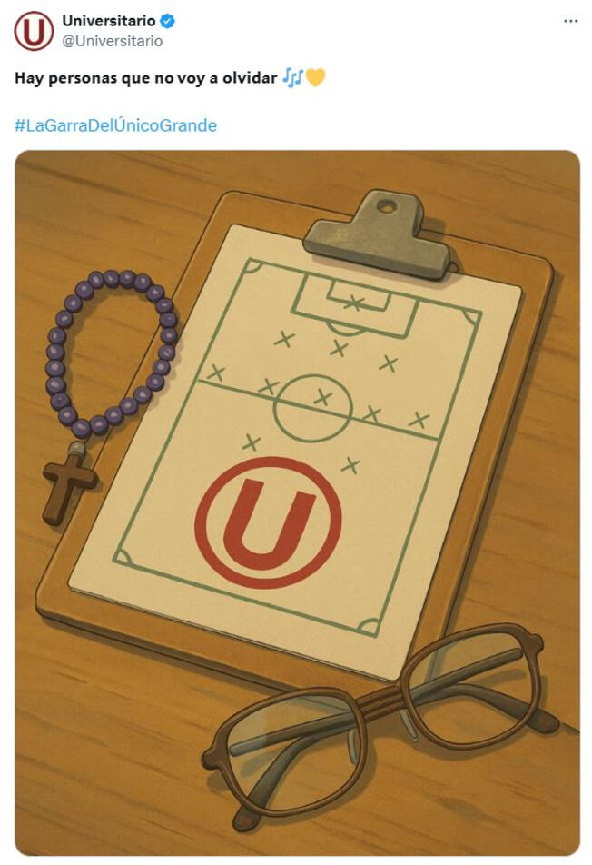 Así inició la presentación de Jorge Fossati en Universitario.   