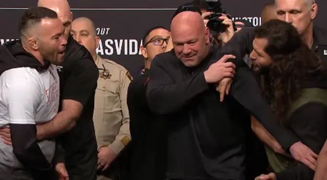 Covington y Masvidal casi se van a los golpes en la ceremonia de pesajes