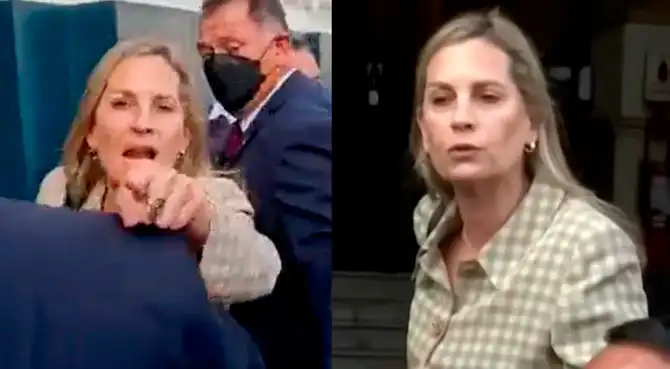 María del Carmen enfrenta y grita a periodistas que solicitan el ingreso al Congreso. María del Carmen enfrenta y grita a periodistas que solicitan el ingreso al Congreso.