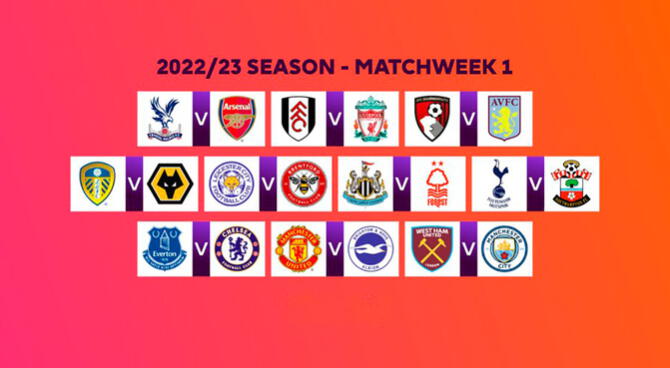 aumento testimonio oro Premier League 2022 23 Fixture calendario y equipos para el certamen ingles  | Cuando empieza | Programacion fecha 1