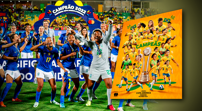Selección De Brasil Campeón De La Copa América Femenina 2022 Conmebol 3056