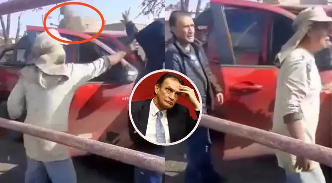 Un video de Héctor Becerril y un peruano se difundió en redes sociales. Un video de Héctor Becerril y un peruano se difundió en redes sociales.