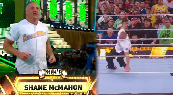 Shane McMahon reapareció pero se lesionó en el primer movimiento Shane McMahon reapareció pero se lesionó en el primer movimiento