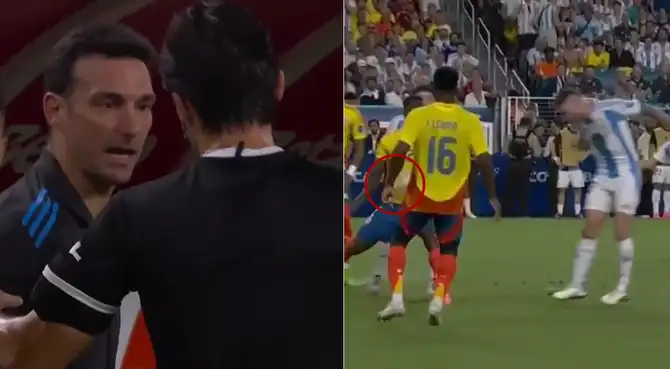 Lionel Scaloni perdió los papeles tras penal no cobrado a favor de Argentina Lionel Scaloni perdió los papeles tras penal no cobrado a favor de Argentina