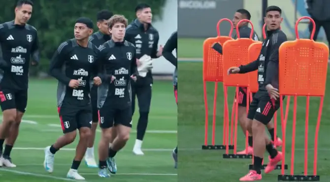 Maxloren Castro y Luis Ramos entrenan bajo las órdenes de Jorge Fossati. Maxloren Castro y Luis Ramos entrenan bajo las órdenes de Jorge Fossati.