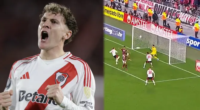 Facundo Colidio anotó el 1-0 parcial de River Plate ante Universitario. Facundo Colidio anotó el 1-0 parcial de River Plate ante Universitario.