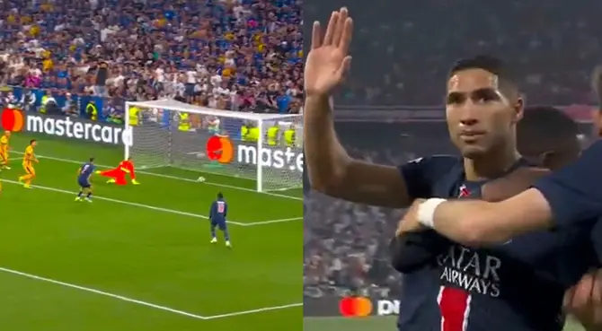 Hakimi apareció así en la gran final de la Champions League. Hakimi apareció así en la gran final de la Champions League.