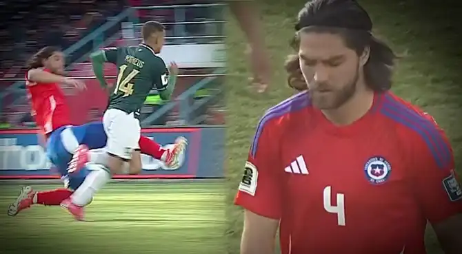 Francisco Sierralta fue expulsado tras durísima falta ante defensa de Bolivia