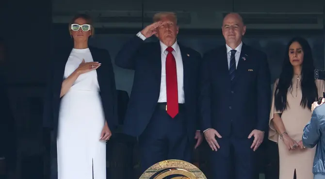 El mandatario de los Estados Unidos asistió a la Final del Mundial de Clubes El mandatario de los Estados Unidos asistió a la Final del Mundial de Clubes