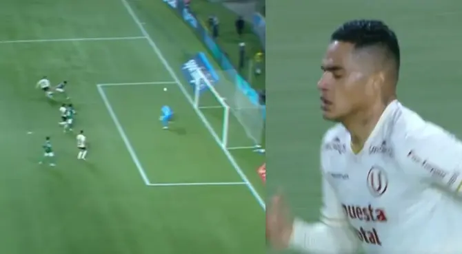Anderson Santamaría casi anota el primer gol de Universitario sobre Palmeiras por Libertadores Anderson Santamaría casi anota el primer gol de Universitario sobre Palmeiras por Libertadores