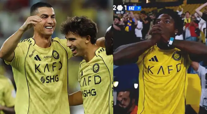 iShowSpeed es muy fanático de Cristiano Ronaldo y no dudó en celebrar el golazo que hizo CR7 con el Al Nassr. iShowSpeed es muy fanático de Cristiano Ronaldo y no dudó en celebrar el golazo que hizo CR7 con el Al Nassr.
