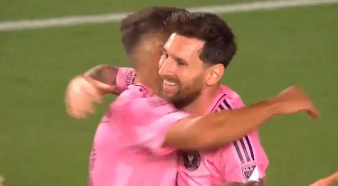 Doblete de Lionel Messi en el Inter Miami vs Nashville SC.