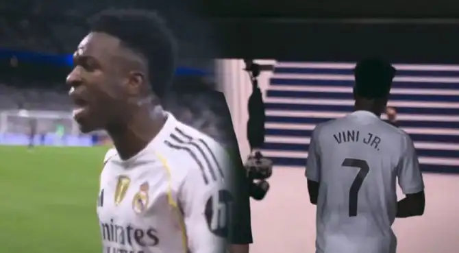 Vinicius Junior molesto tras ser cambiado en el Real Madrid vs Barcelona.