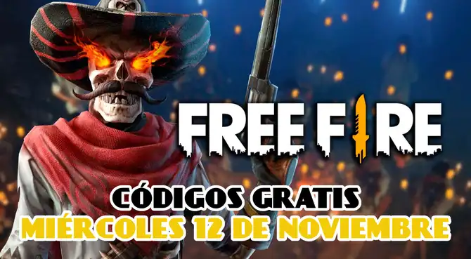 Conoce la lista de códigos de Free Fire para hoy, miércoles 12 de noviembre.