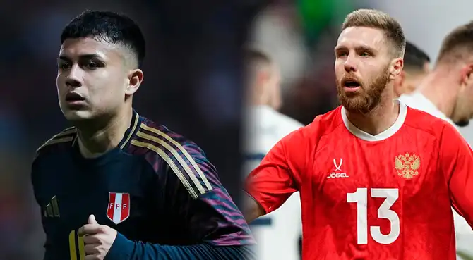 Estas son las alineaciones de Perú y Rusia para el partido amistoso internacional.