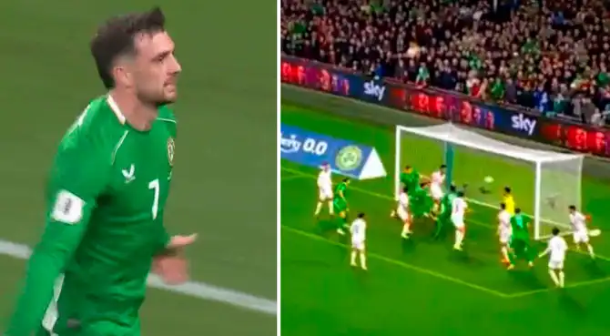 Troy Parrott anotó de cabeza el 1-0 de Irlanda sobre Portugal Troy Parrott anotó de cabeza el 1-0 de Irlanda sobre Portugal