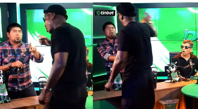 Andrés Mendoza casi se va a las manos en programa en vivo.